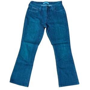 Levis Women's Boot Cut Blue Jeans Denim 515 Dark Wash Classic Metal Studs Size 4